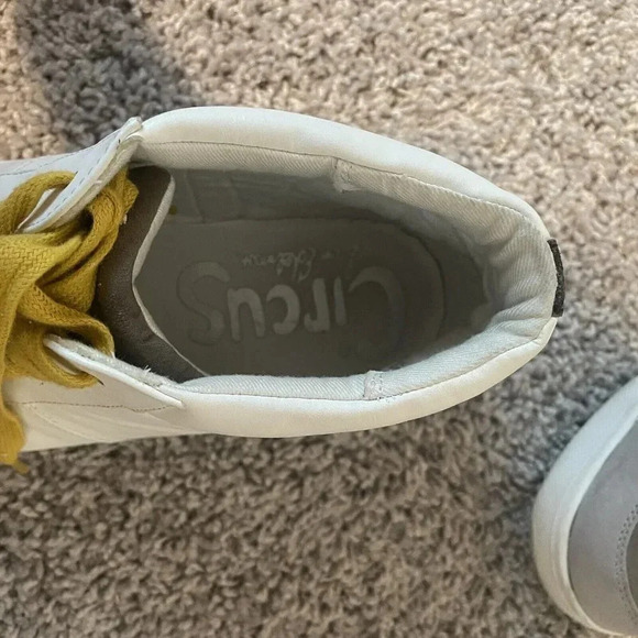Circus by Sam Edelman Womens Deszi Design Lace up White Sneaker Size 9 - Picture 6 of 12